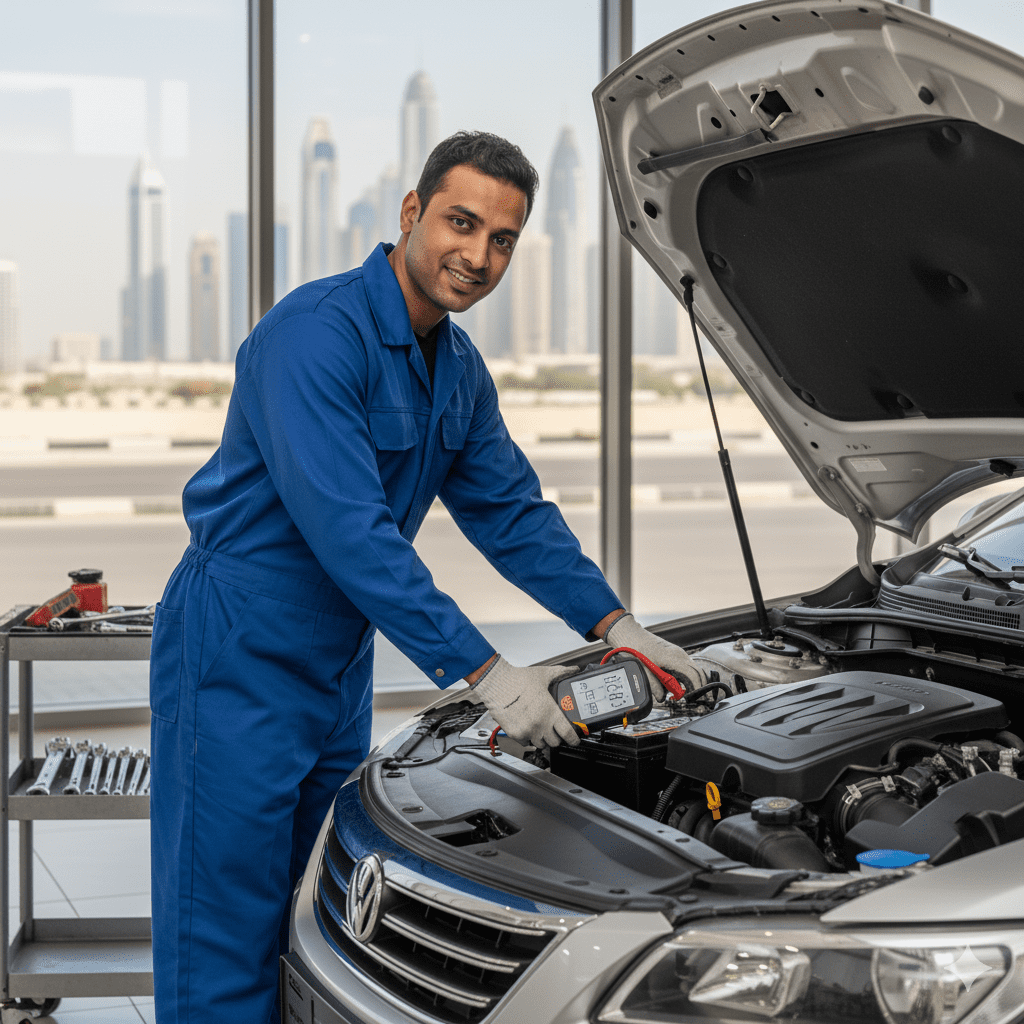car battery diagnostics Dubai