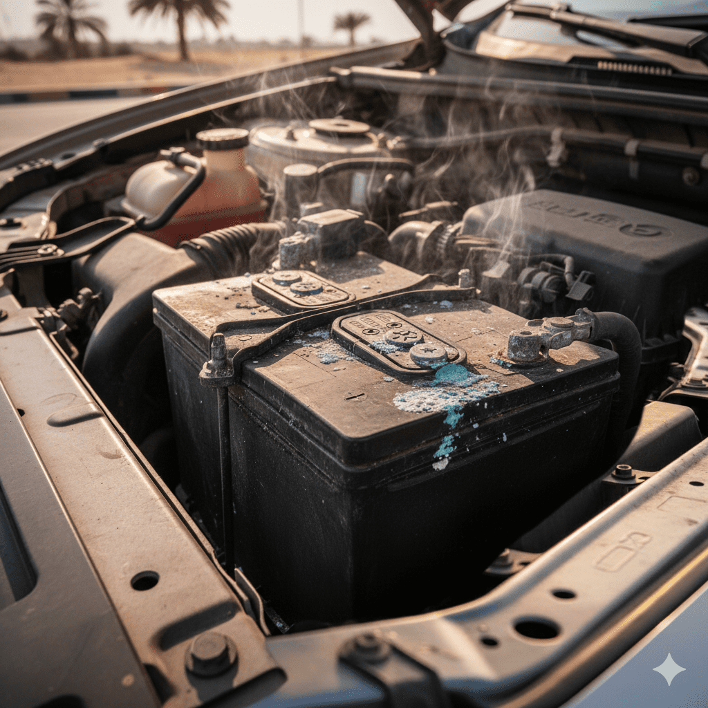 Swollen battery caused by electrolyte loss