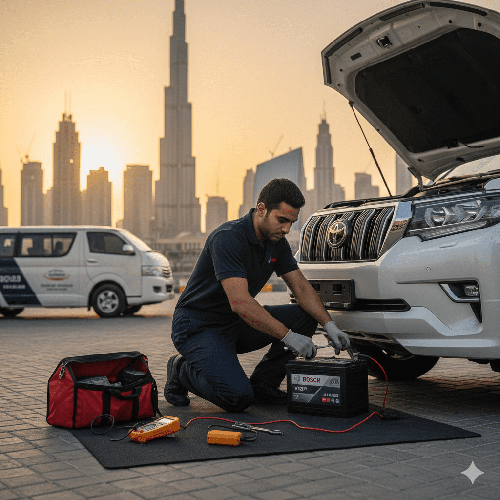 Real Case Study – Bosch V12 65Ah Battery Replacement Dubai