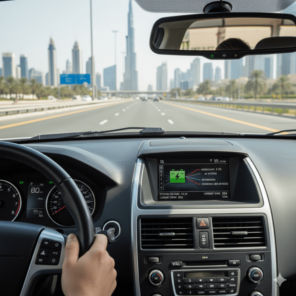 Family SUV battery usage monitoring