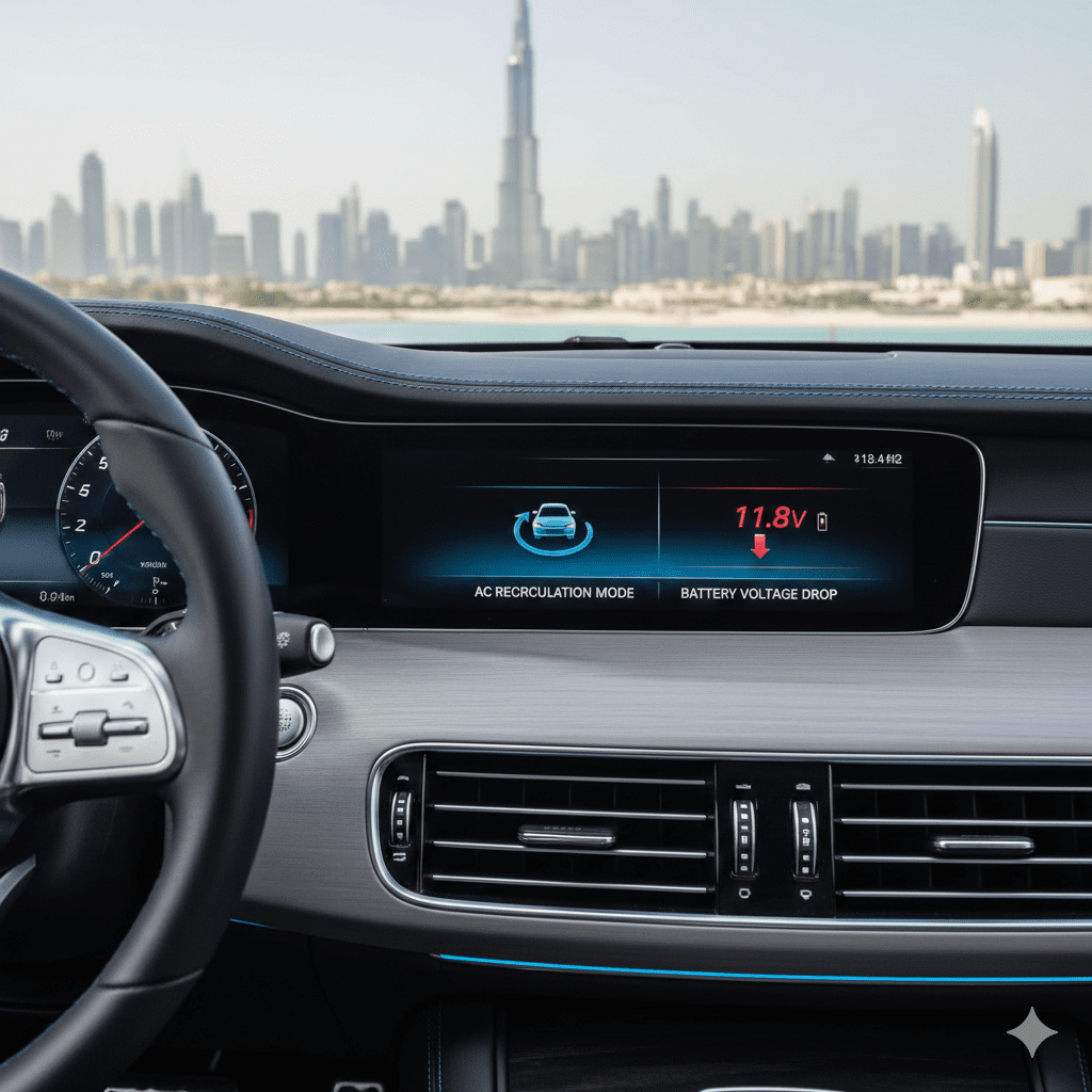 Why AC Recirculation Mode Affects Battery Dubai