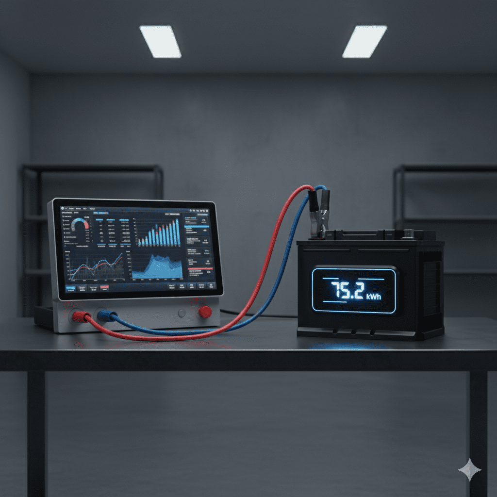 Testing car battery watt capacity
