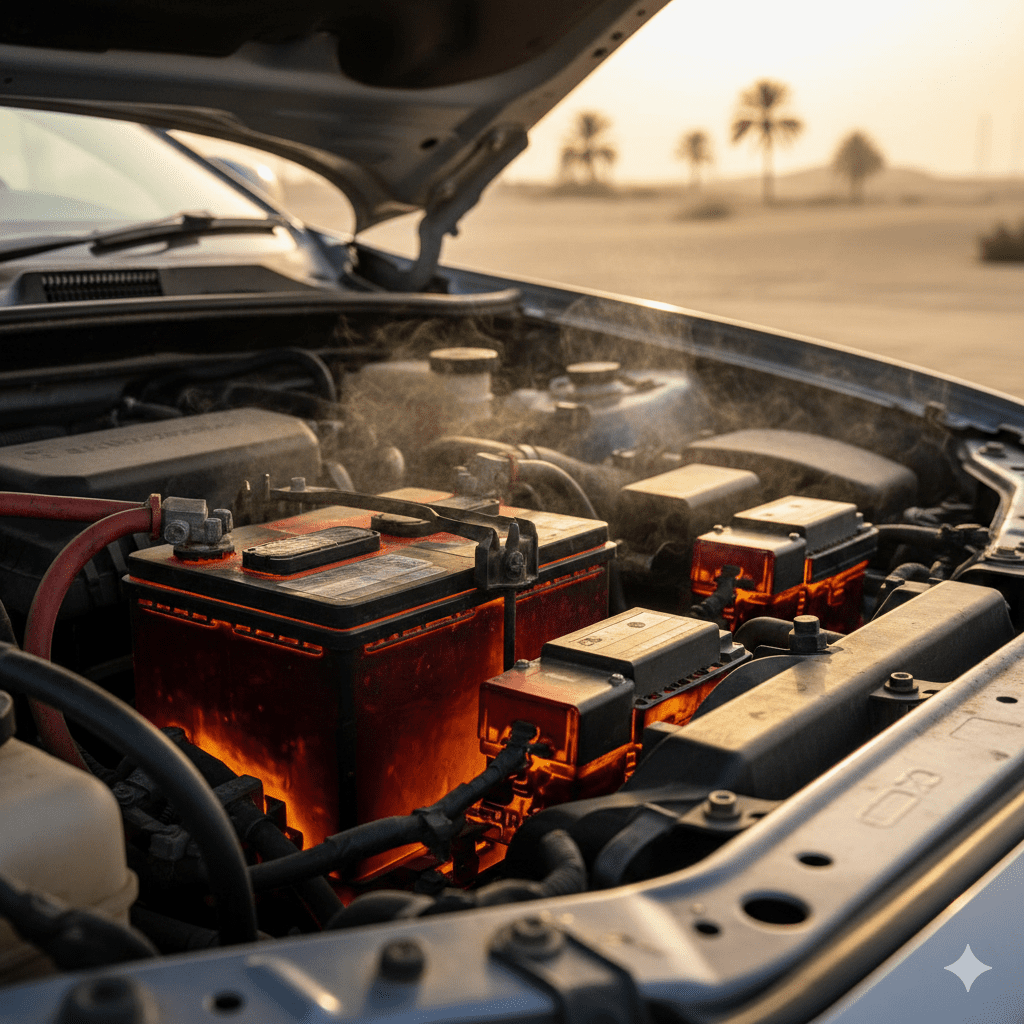 Why Electronics Heat Up Near Car Battery in Dubai