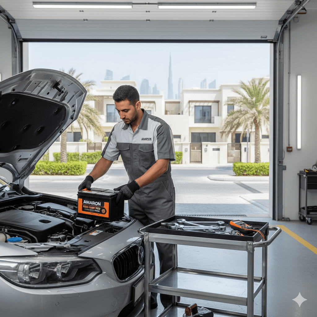Car Battery Replacement in Al Furjan Dubai