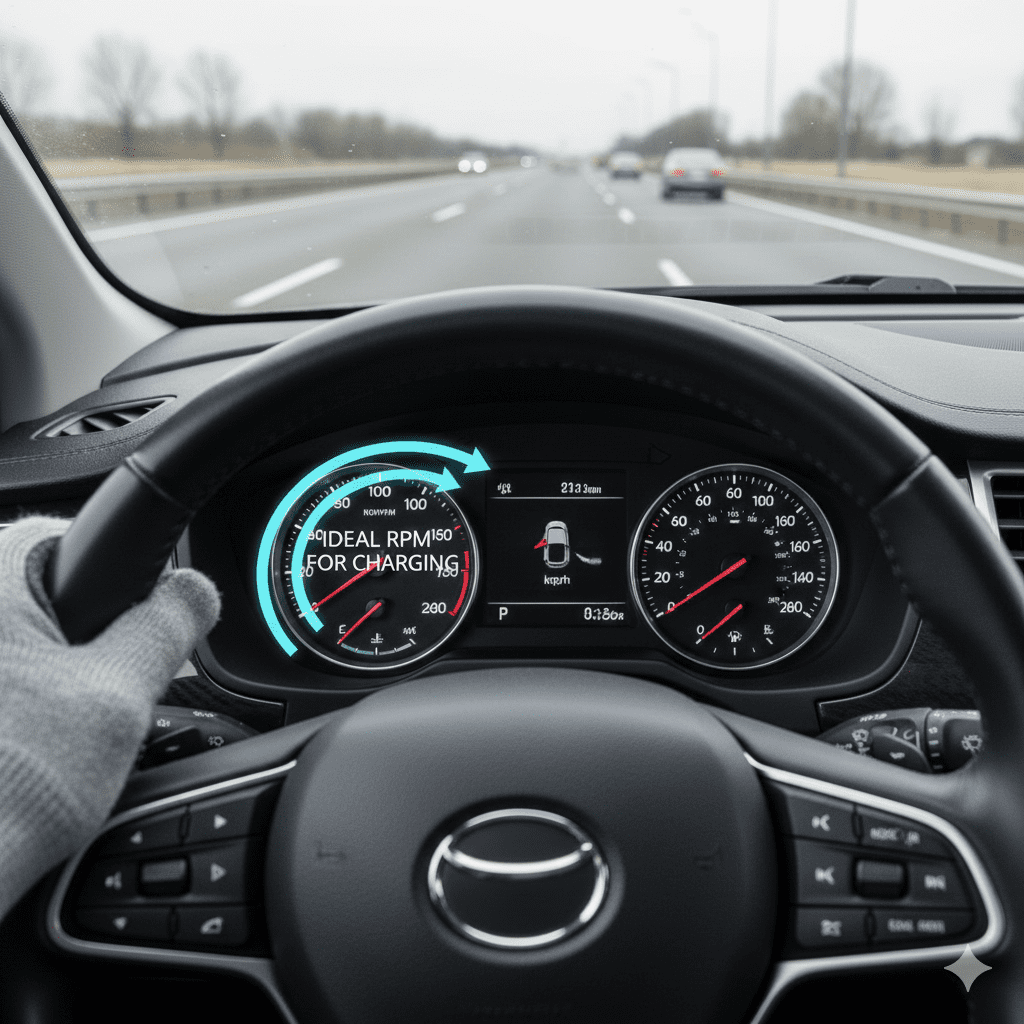Maintain steady RPM while driving