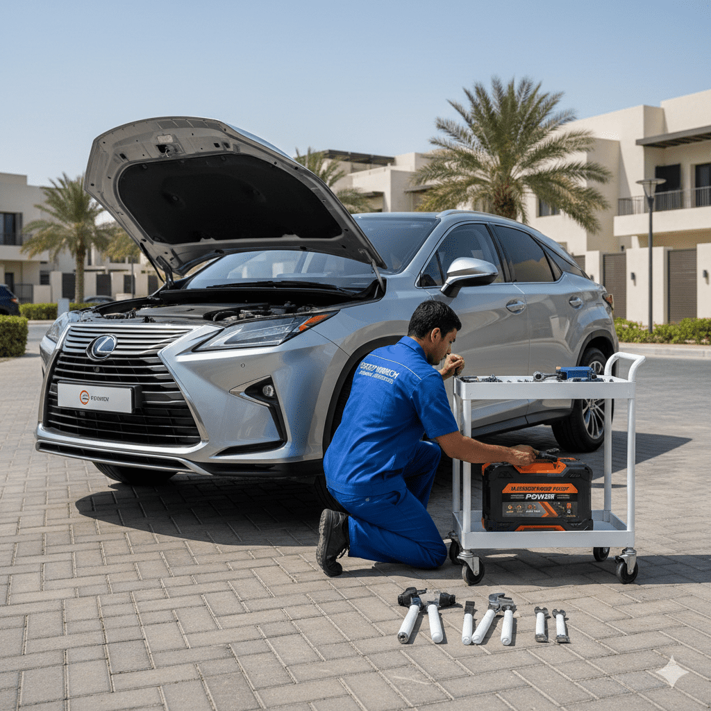 Car Battery Replacement in Serena Dubai