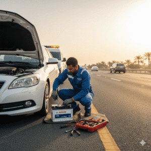 Read more about the article Emirates Road – Car Battery Replacement Near Emirates Road