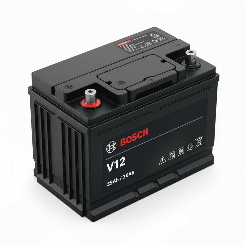 Top-view Bosch V12 – 35Ah / 36Ah battery