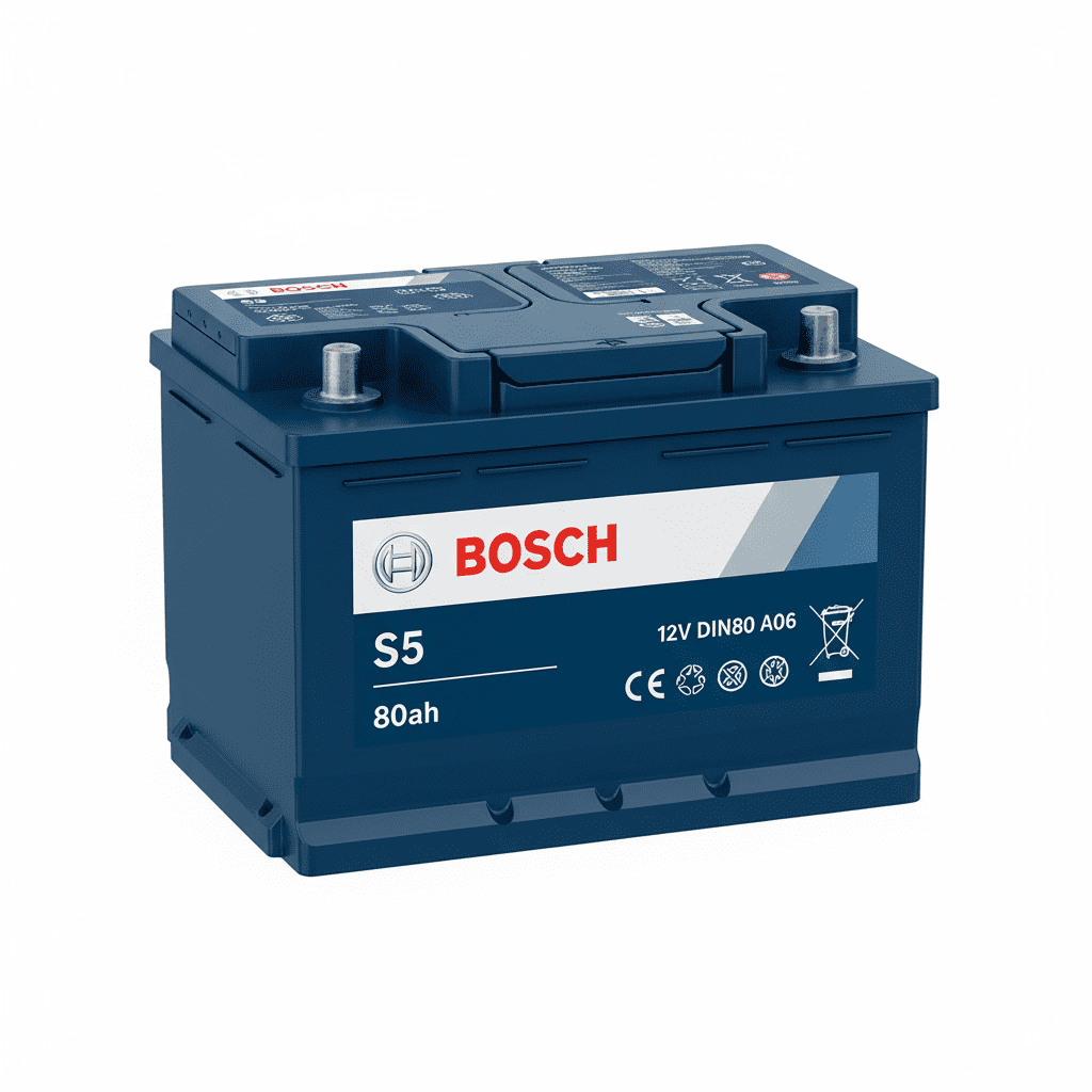 Bosch DIN80 80Ah S5 A06 battery overview