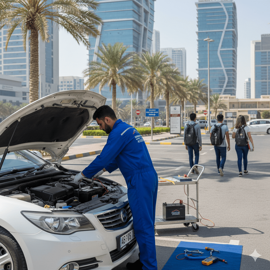 Car Battery Replacement in Knowledge Village Dubai