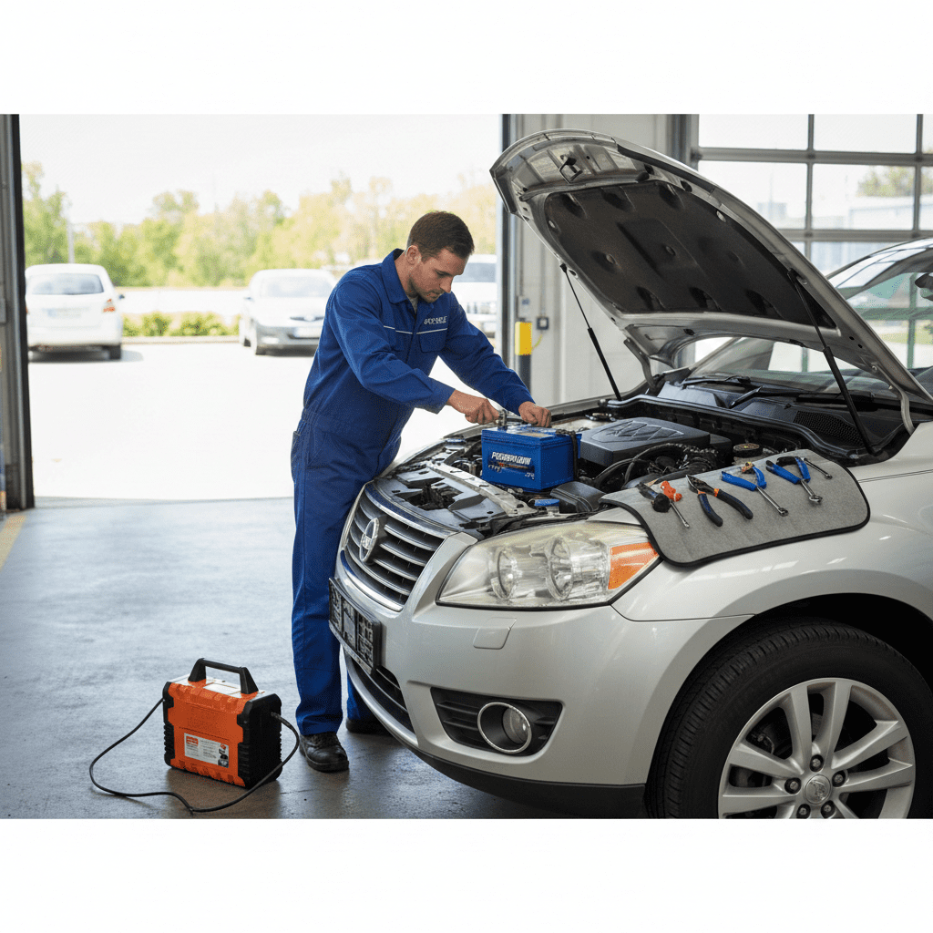 New battery installation in family SUV