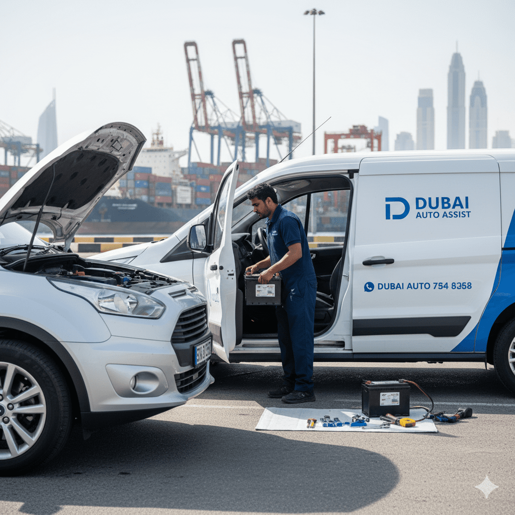 car battery replacement in Al Mina Dubai
