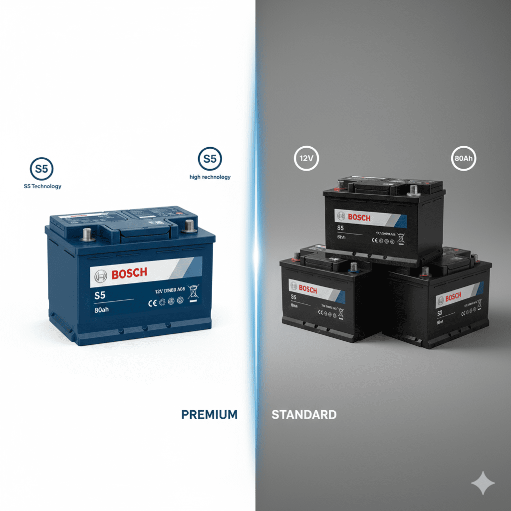 Bosch DIN80 80Ah vs standard 80Ah battery