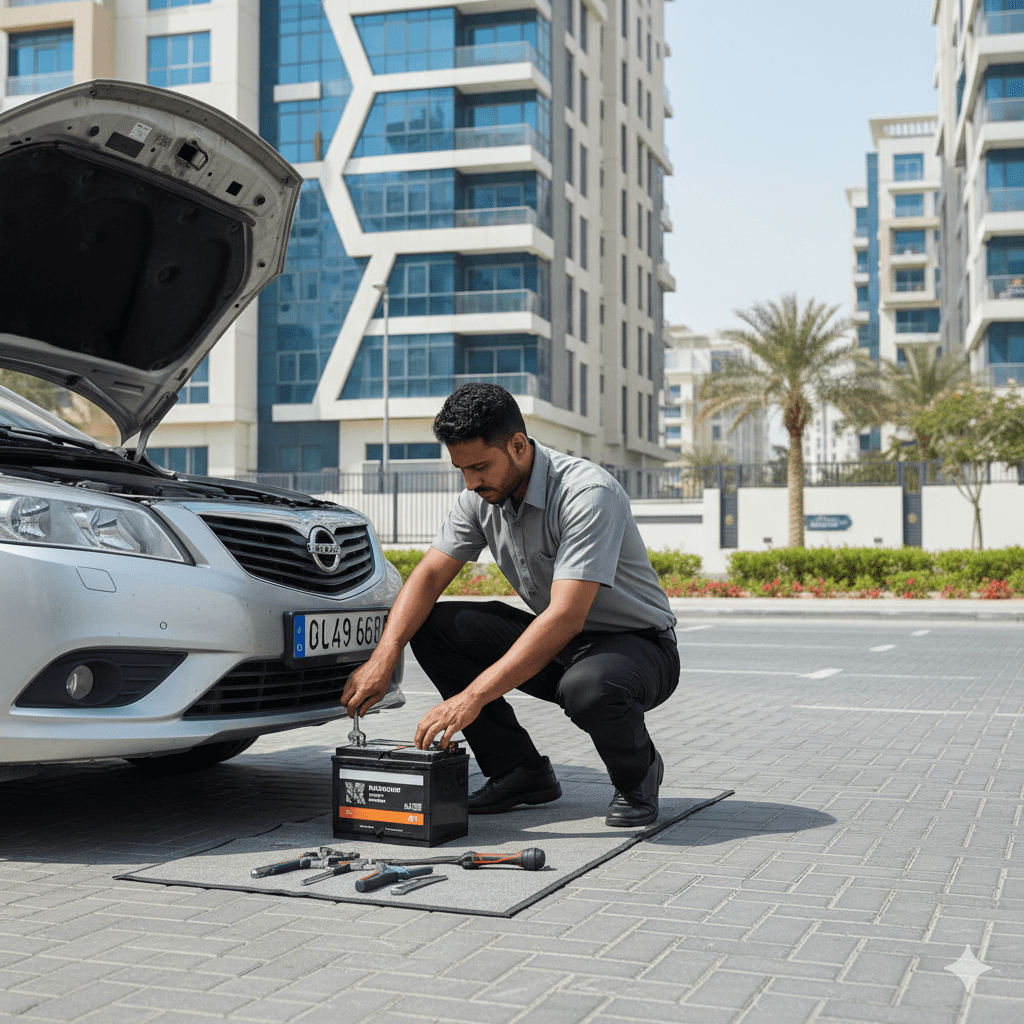 Car Battery Replacement in IMPZ Dubai
