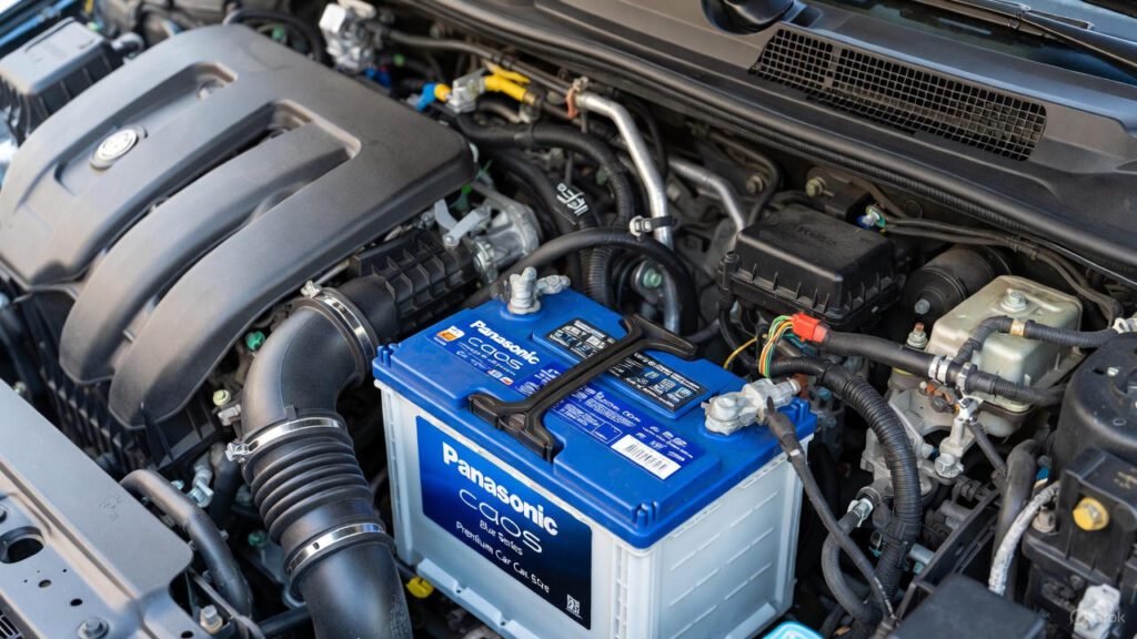 “Panasonic CAOS Blue Series Battery installed in SUV engine Dubai 2026