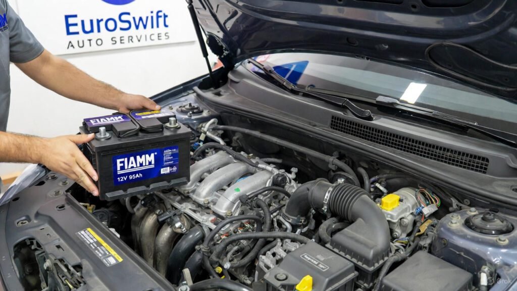 FIAMM 12V 95Ah battery replacement Dubai