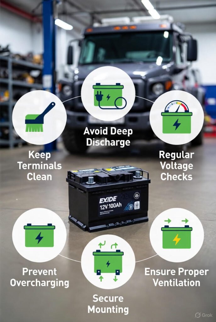 Visual guide comparing Exide 12V-100Ah with other premium batteries in Dubai across key performance and feature metrics.