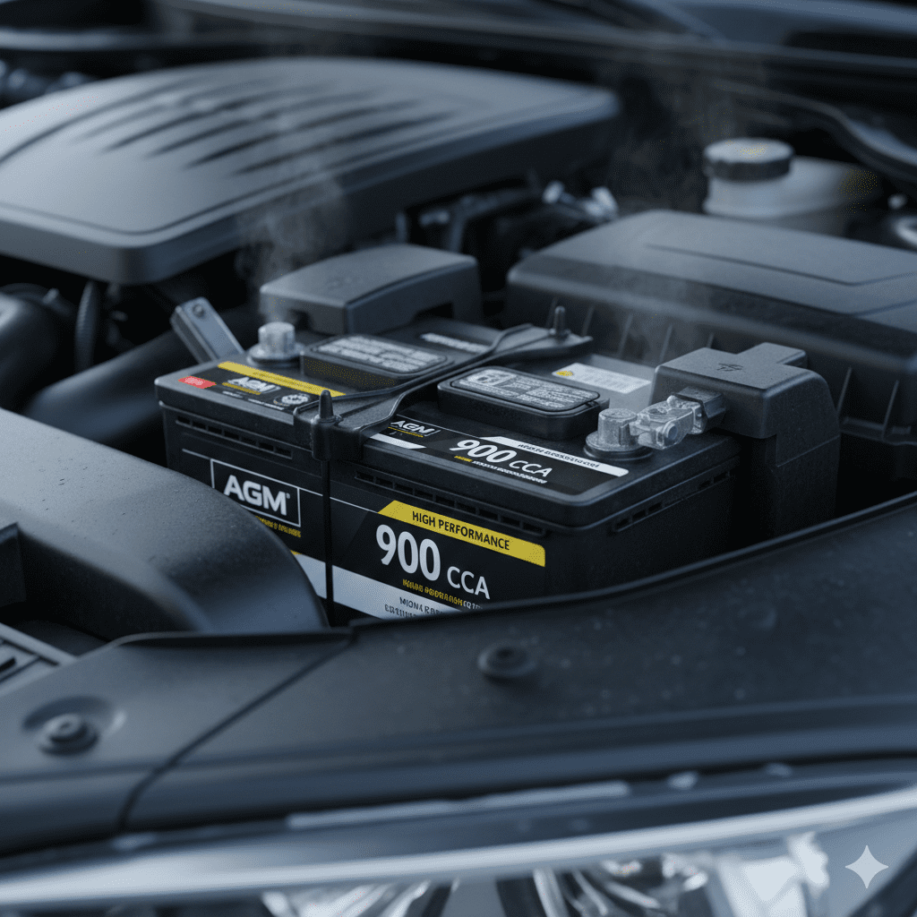High CCA AGM battery for UAE winter