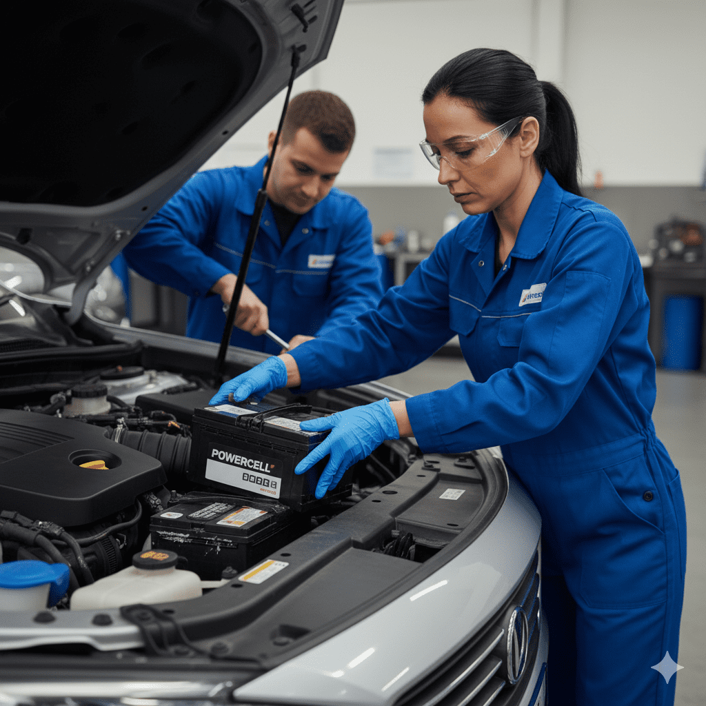 Car battery replacement solution