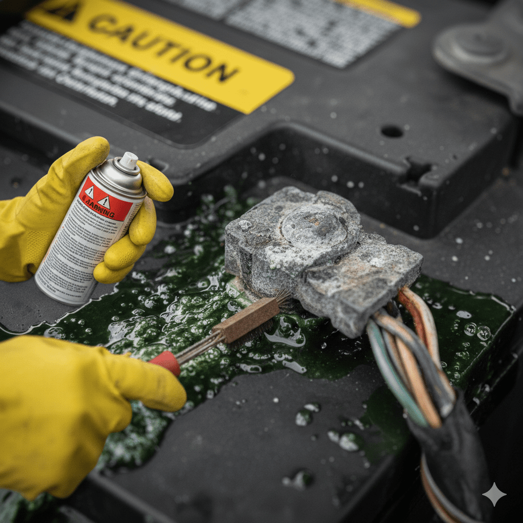 Safe Handling of Corroded Batteries Dubai