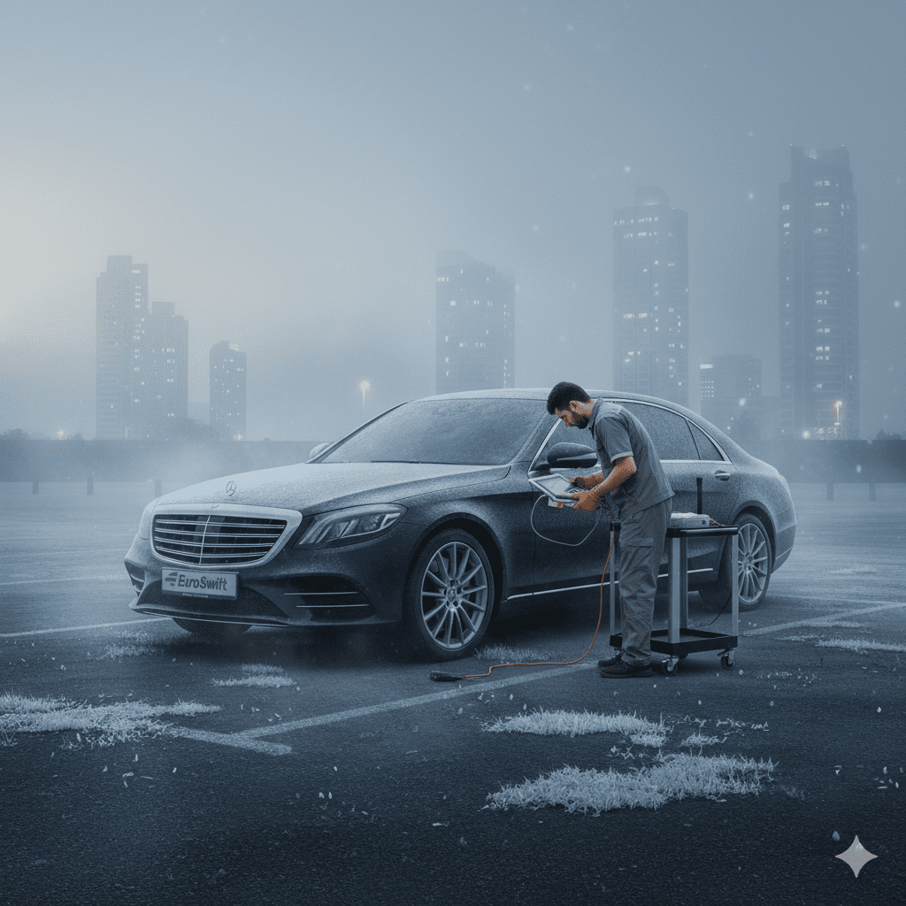 winter car battery test Dubai