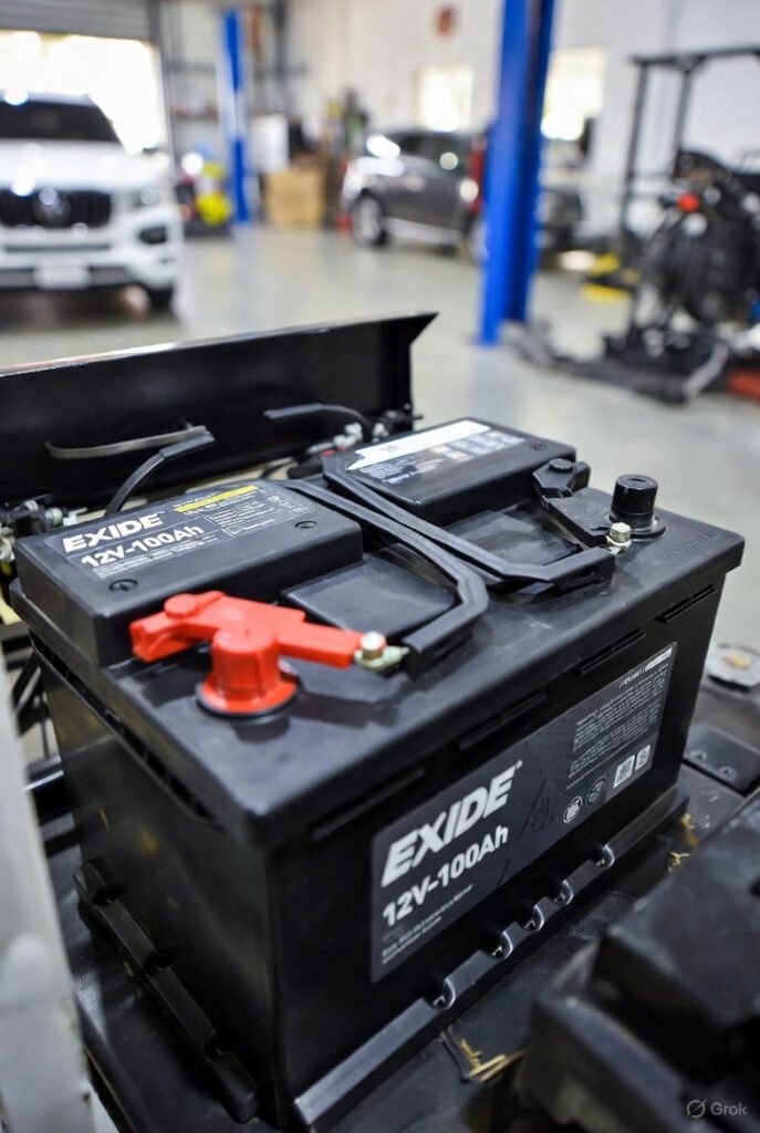 Exide 12V-100Ah Battery in Heavy SUV