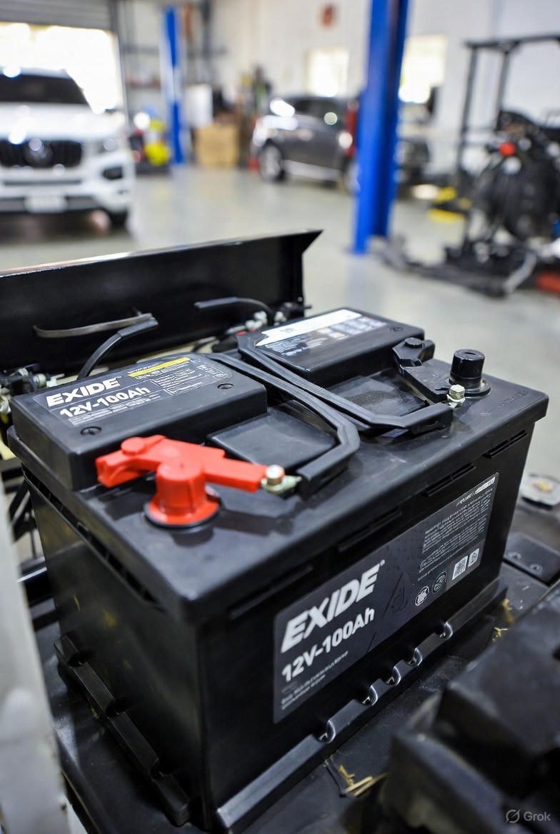 Exide 12V-100Ah Battery in Heavy SUV