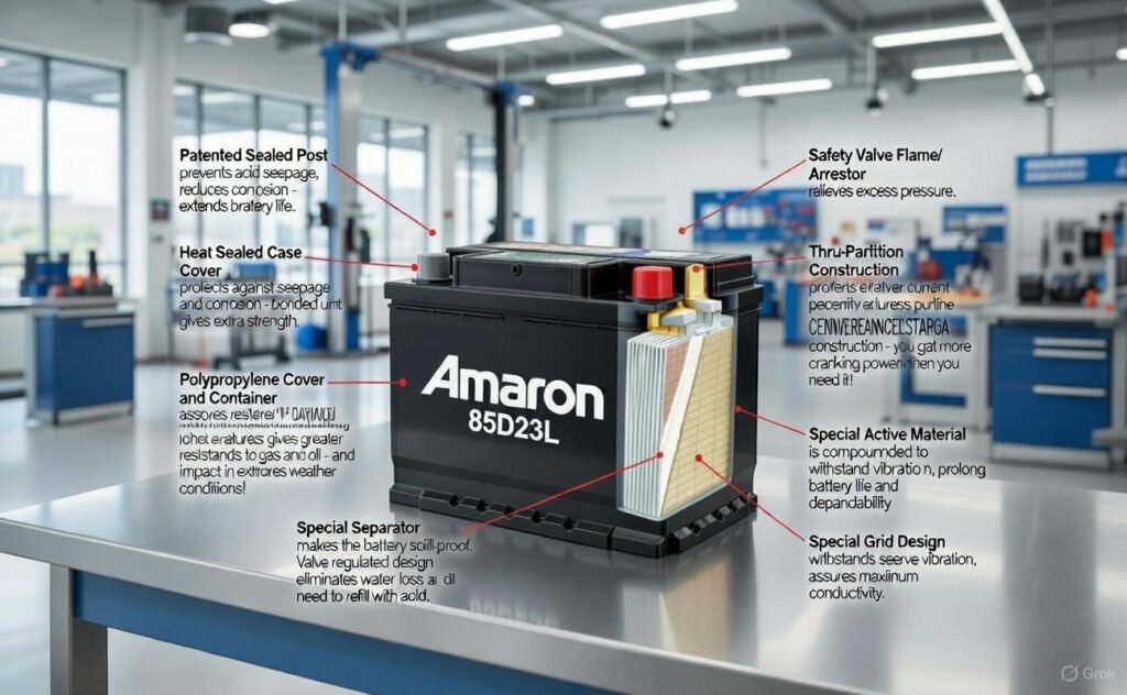 Amaron 85D23L Battery Installation Amaron 85D23L car battery ,Why Amaron 85D23L Performs Exceptionally in Dubai