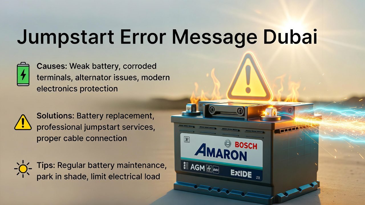 Jumpstart Error Message Dubai