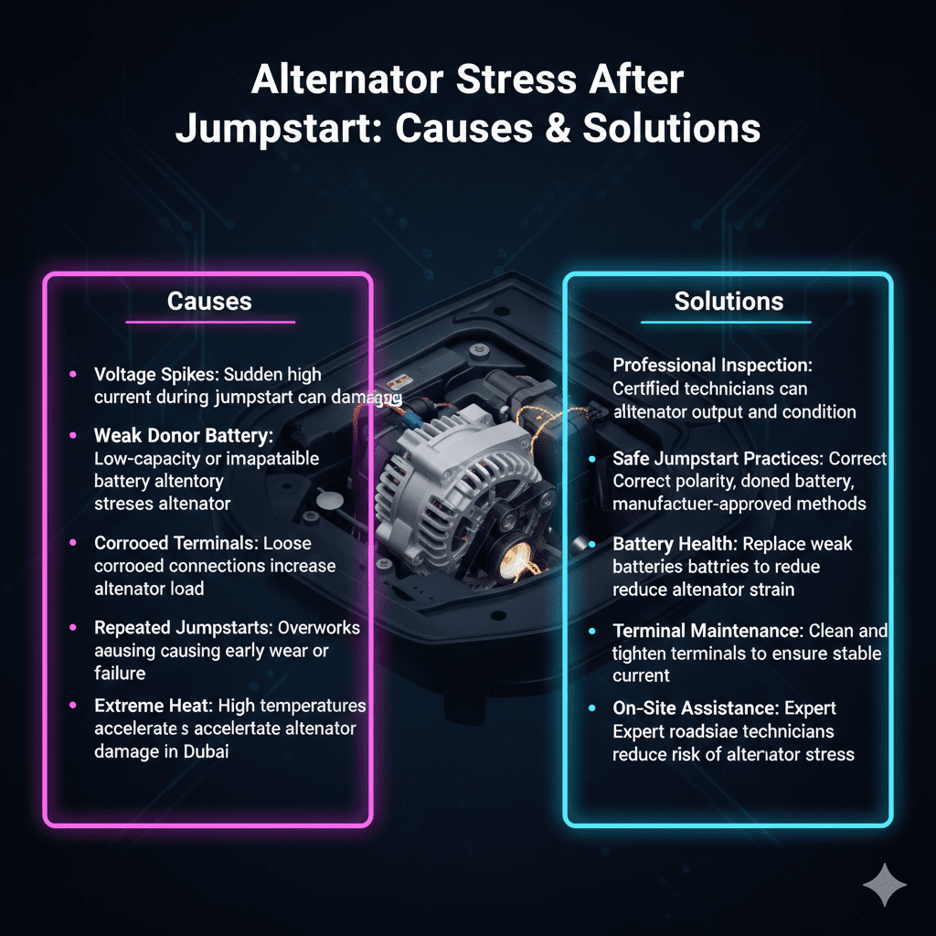 Jumpstart Damaging Alternator Dubai: Complete Guide (2026)
