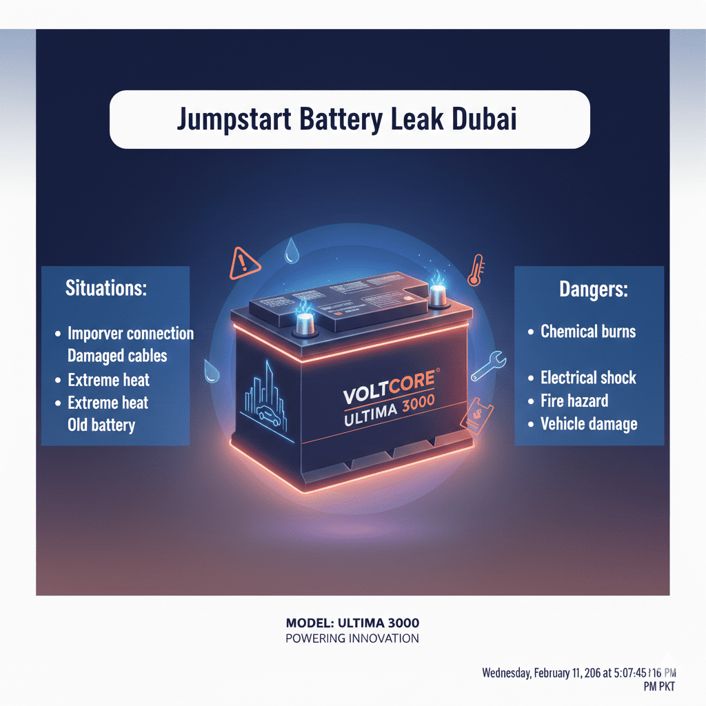 Jumpstart Battery Leak Dubai: Complete (2026) Guide