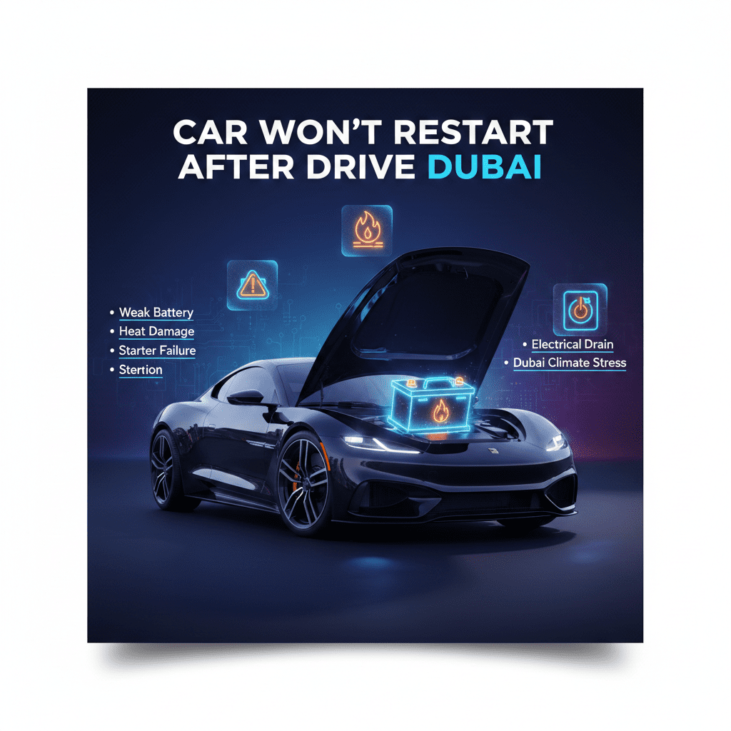 🚗 Car Won’t Restart After Drive Dubai – Complete Guide (2026)