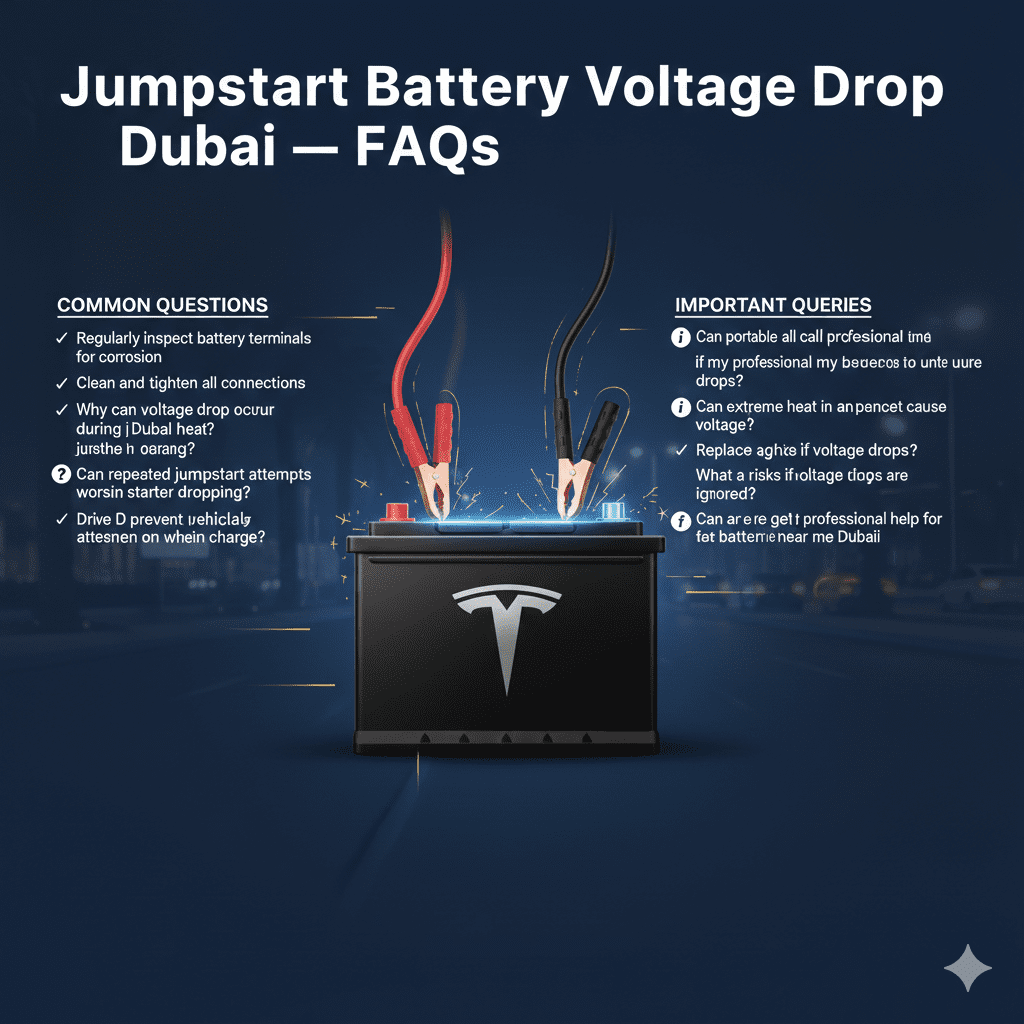 Jumpstart Battery Voltage Drop Dubai — Complete Guide (2026)
