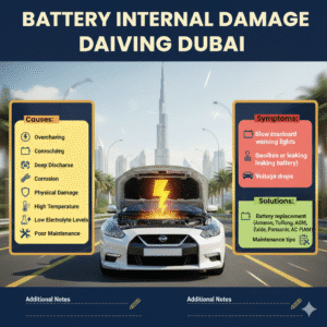 Read more about the article Battery Internal Damage Dubai – Complete (2026) Guide