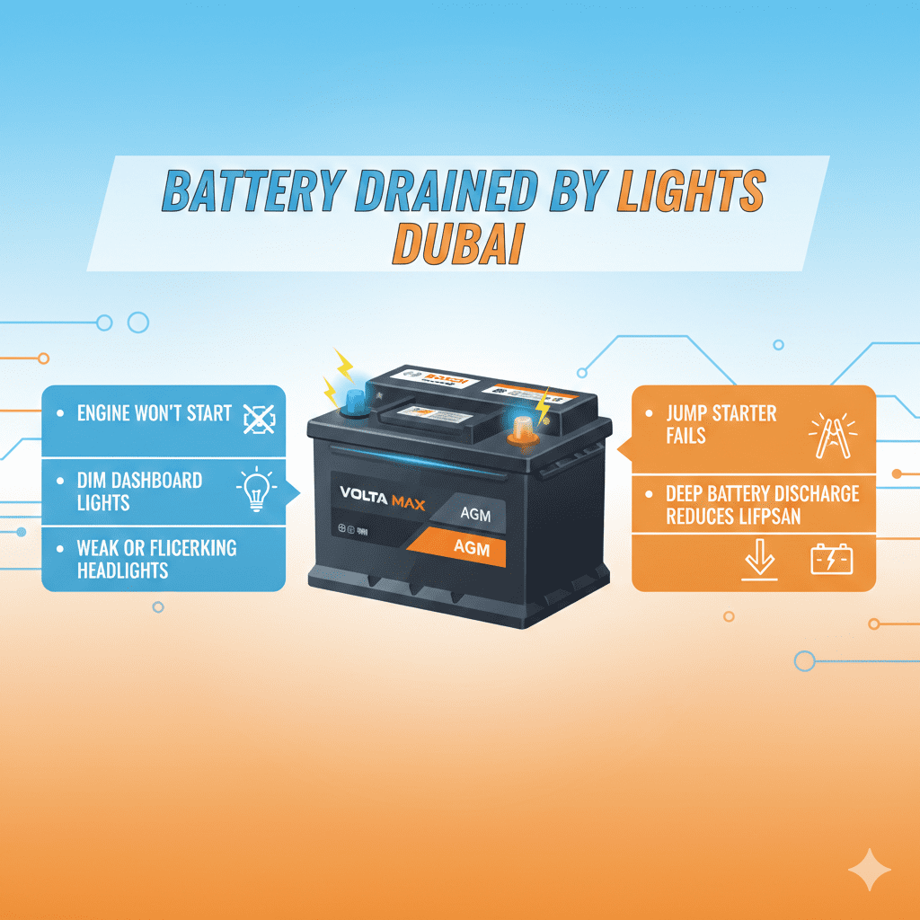 Battery Drained by Lights Dubai – Complete Guide (2026)