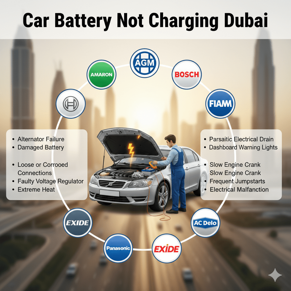 Car Battery Not Charging Dubai: Complete (2026) Guide
