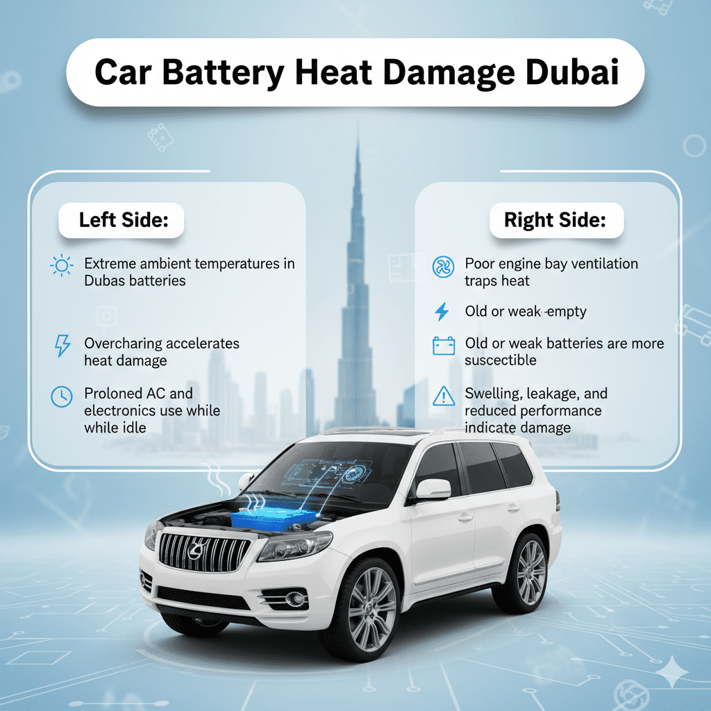 Car Battery Heat Damage Dubai