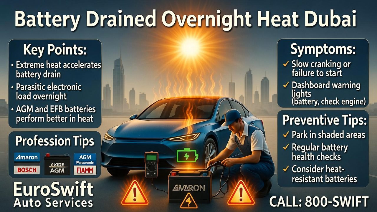 Battery Drained Overnight Heat Dubai – Complete Guide (2026)