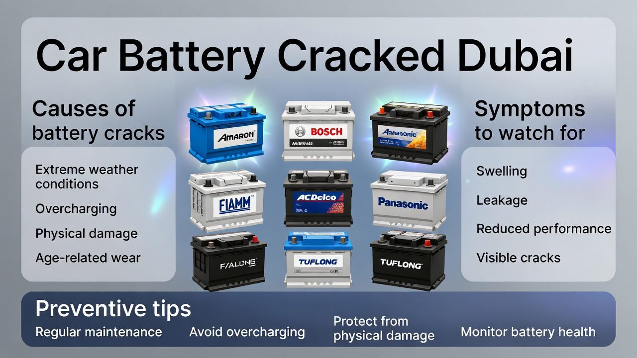 Car Battery Cracked Dubai