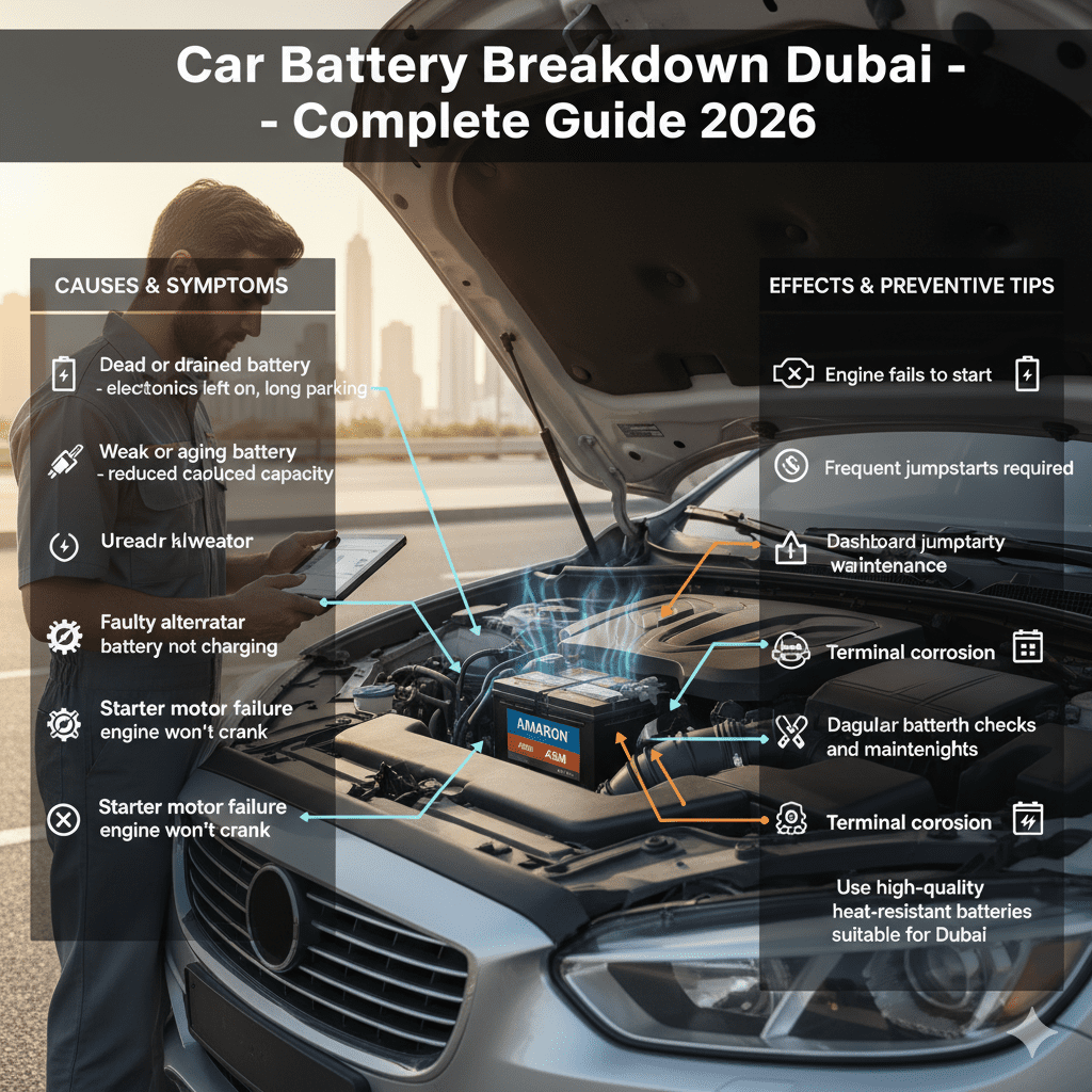 Car Battery Breakdown Dubai – Complete Guide (2026)