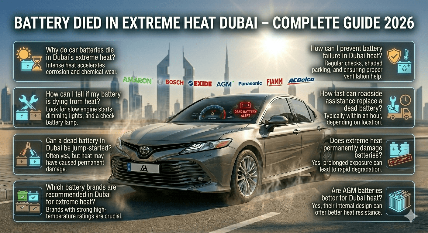 Battery Died in Extreme Heat Dubai – Complete Guide (2026)