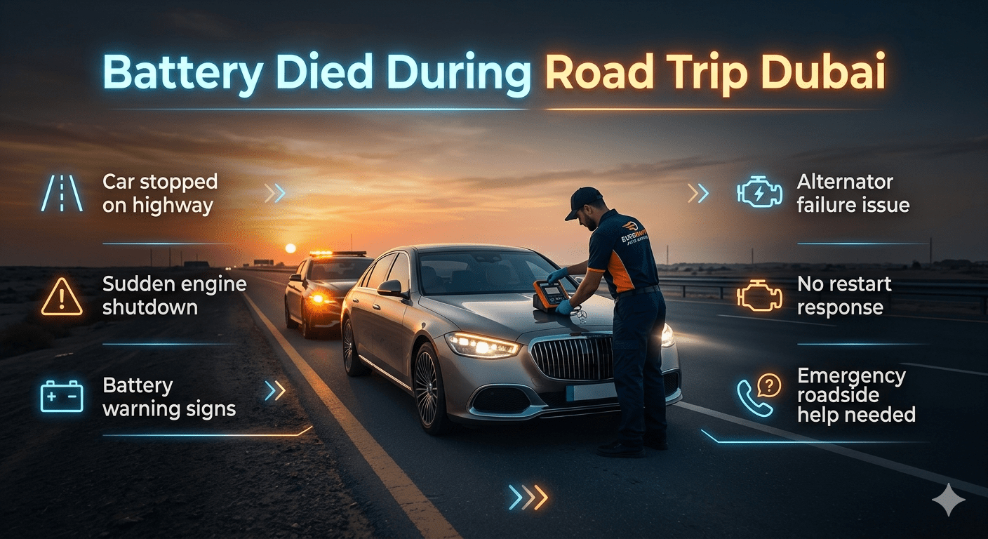Battery Died During Road Trip Dubai – Complete Guide (2026)