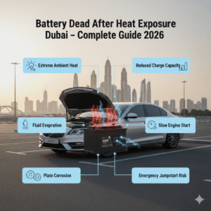 Read more about the article Battery Dead After Heat Exposure Dubai – Complete Guide (2026)