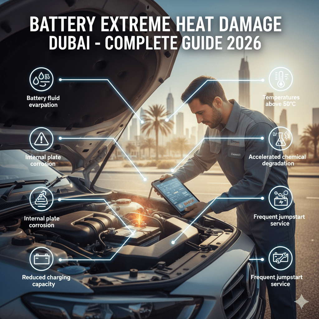 Battery Extreme Heat Damage Dubai – Complete Guide (2026)
