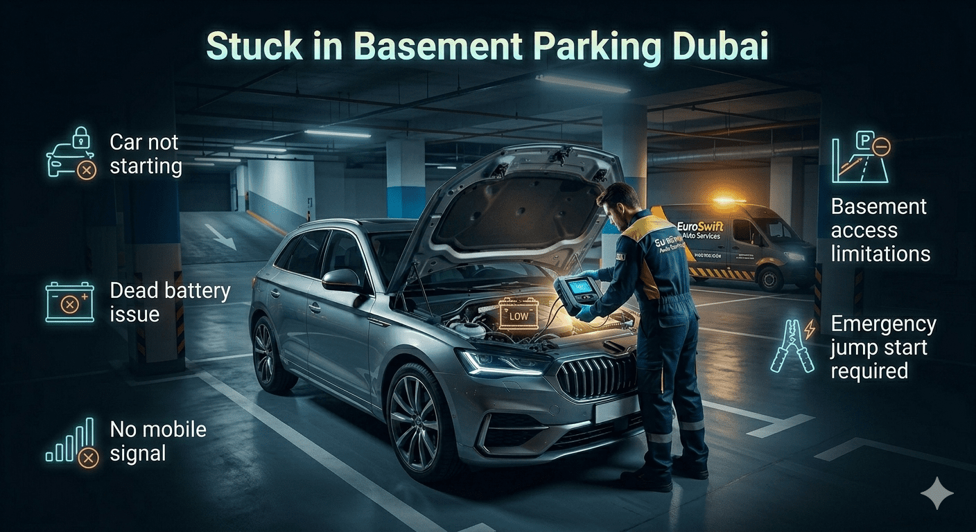 Stuck in Basement Parking Dubai – Complete Guide (2026)