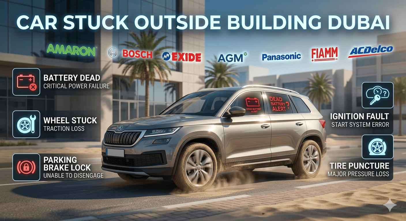 Car Stuck Outside Building Dubai: Complete Guide (2026)