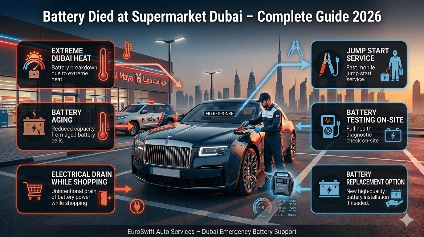 Battery Died at Supermarket Dubai – Complete Guide (2026)