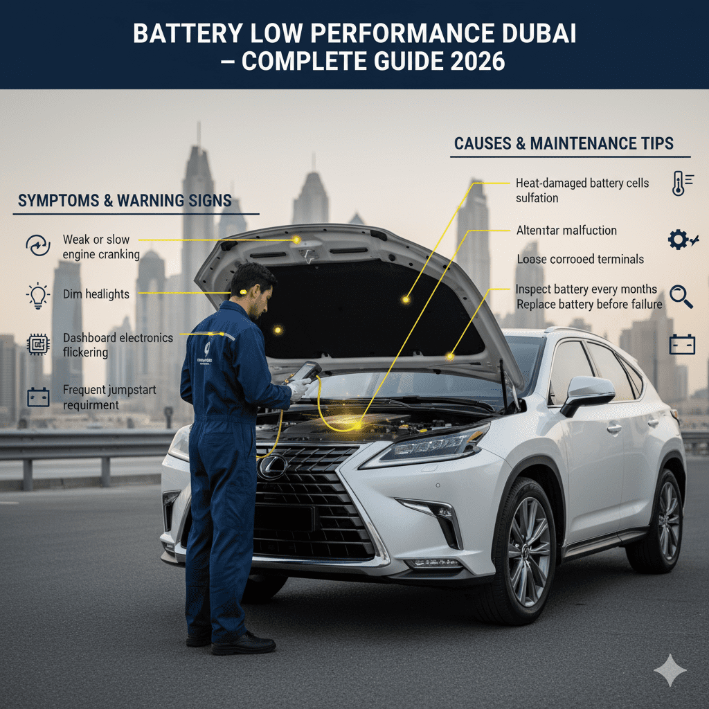 Battery Low Performance Dubai – Complete Guide (2026)