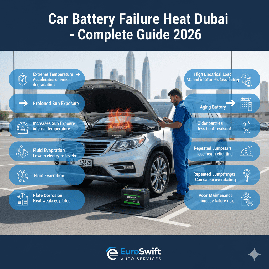Car Battery Failure Heat Dubai – Complete Guide (2026)