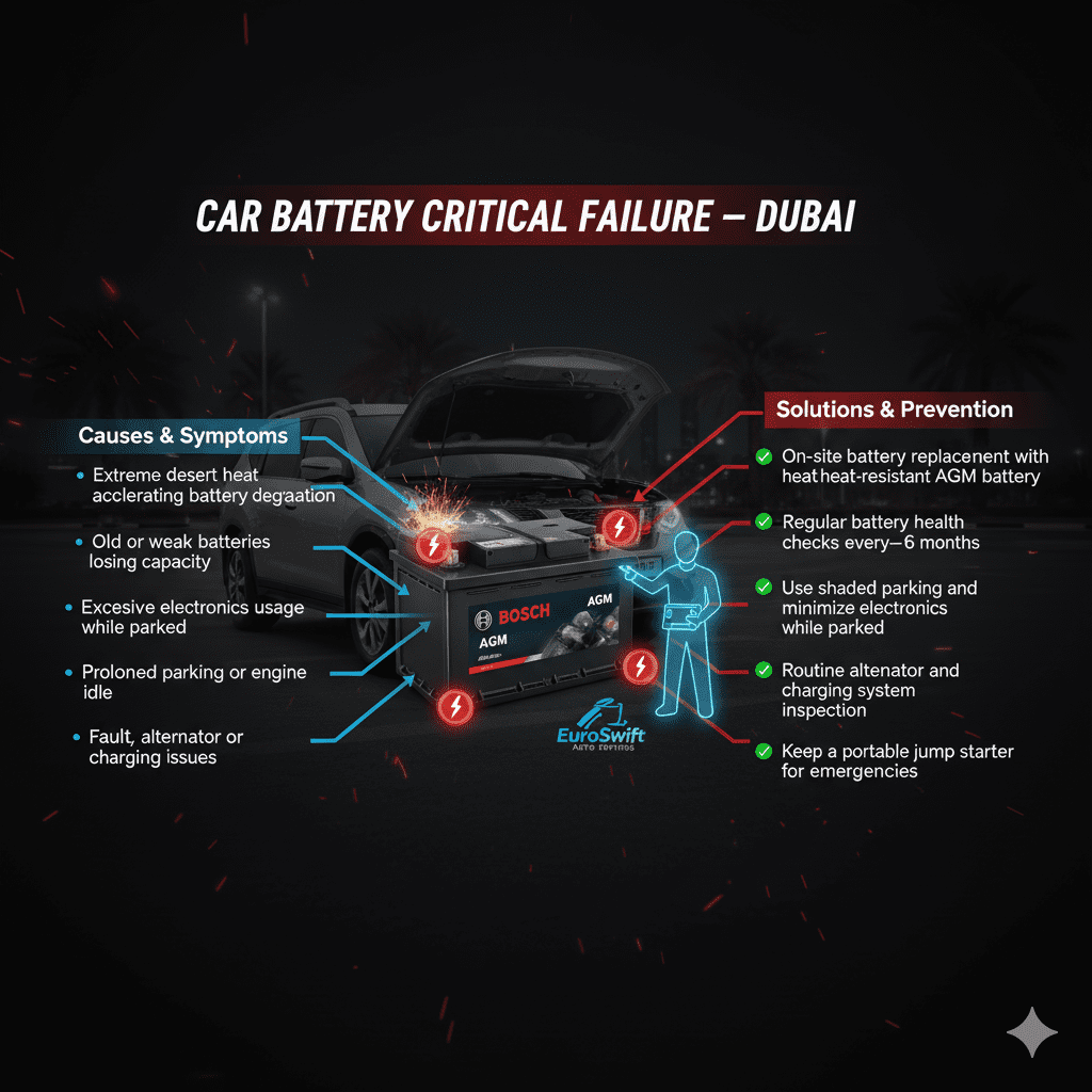 Car Battery Critical Failure Dubai – Complete Guide (2026)